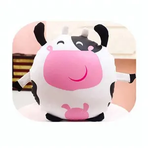 Custom soft plush cow toys stuffed animal milk cow for baby