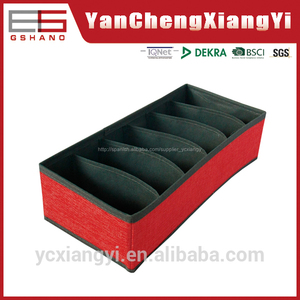 <span class=keywords><strong>Divisores</strong></span> <span class=keywords><strong>18</strong></span> plegable caja de almacenamiento de lino- como metal de diapositivas caja del cajón - Product Image 2