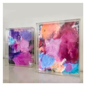 Tùy Chỉnh Hình Chữ Nhật Rõ Ràng Acrylic Bóng Hộp Khung Bán Buôn Máy Tính Để Bàn Rõ Ràng Perspex Sơn Hiển Thị Trường Hợp - Product Image 4