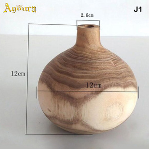 <span class=keywords><strong>Vase</strong></span> en bois moderne au design simple, très vendu, petite taille, ornements en bois vintage, ornements classiques en pot - Product Image 2