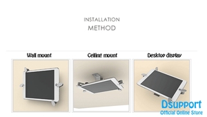 Support mural universel en métal pour <span class=keywords><strong>tablette</strong></span>, support en alliage d'aluminium, Rotation à 360 degrés, support pour tablettes iPad Air Mini 7-12 - Product Image 5