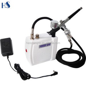 ชุดคอมเพรสเซอร์แอร์บรัชขนาดเล็กแบบมืออาชีพหัวลูกสูบทองแดง HS08AC-SK สำหรับทาสีเล็บแปรงอัดเค้กแบบมืออาชีพขนาดเล็ก - Product Image 1