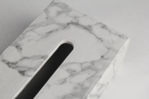 Hình Chữ Nhật Giả Da Đá Cẩm Thạch In Hộp Lưu Trữ Mô - Product Image 3