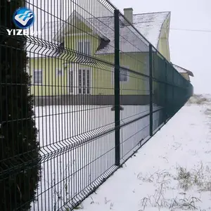 Yüksek mukavemetli bükme bahçe çit bahçe 3D katlanmış tel örgü çit