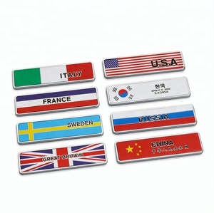Encargo al por mayor S Corea bandera divisa del coche y cuadrado Corea del Sur bandera emblema con 3 m adhesivo - Product Image 4