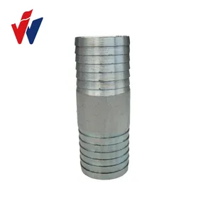 BS NPT Two Male Galvanized Carbon Steel Pipe Fittings Black Long Nipples Equal GI Male Iron Threaded Female Pipe Nipple Socket