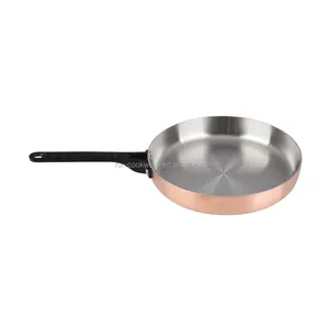 copper triply cookwares french saute pan