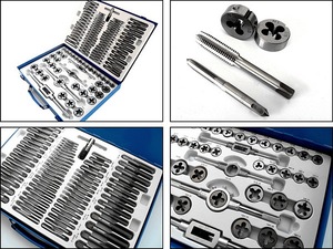 Hot Bán Xuất Khẩu Thị Trường Châu Âu 110 PC Chủ Đề Cắt Hand Tool Box Tap Và Die Set - Product Image 3