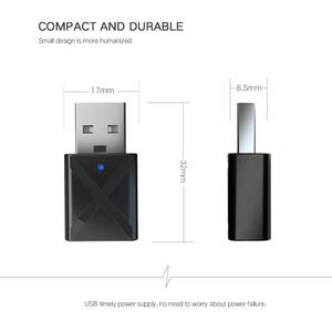 カーミュージックTVCDプレーヤー用KN320ワイヤレスBluetooth5.0トランスミッターレシーバーミニステレオアダプター