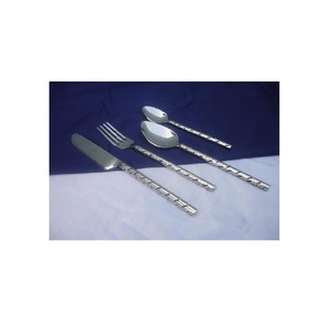 Ensembles de couverts en métal personnalisables de luxe de haute qualité en acier inoxydable couteau fourchette cuillère ensembles de couverts ensemble de couverts en argent pour hôtel - Product Image 3