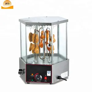 Máquina de grelha de churrasco, máquina elétrica rotativa automática de galinha grelhada