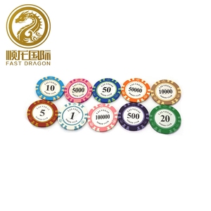 Diseño personalizado Casino arcilla profesional OEM suministro ABS Poker Chips para <span class=keywords><strong>la</strong></span> venta - Product Image 3