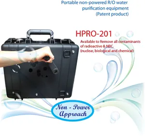 Portable non alimenté R/O équipement de purification de l'eau (produit de Brevet) Modèle No. HPRO-201