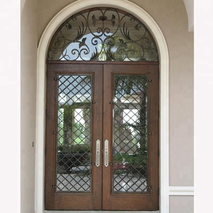 Puertas de Seguridad de Hierro Forjado Doradas, Hechas a Mano, Elegantes, para Entrada Principal <span class=keywords><strong>Exterior</strong></span>, para Villas de Lujo - Product Image 5