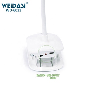 Abrazadera de lámpara de escritorio con luz de lectura LED portátil a granel personalizada con puerto USB lámpara de mesa para estudiantes - Product Image 4