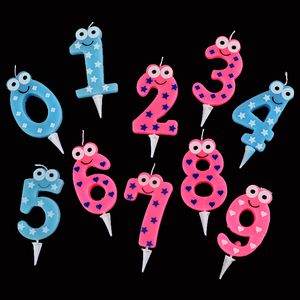 Personnalisé Nouveau Animal de Bande <span class=keywords><strong>Dessin</strong></span>ée en forme imprimé Nombre Bougies Avec Des Bâtons Pour Gâteau D'<span class=keywords><strong>anniversaire</strong></span> - Product Image 1