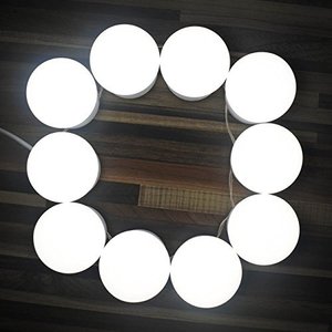 Hermosas <span class=keywords><strong>Luces</strong></span> <span class=keywords><strong>LED</strong></span> <span class=keywords><strong>para</strong></span> Espejo de Maquillaje Estilo Hollywood, Kit de Bombillas <span class=keywords><strong>LED</strong></span> <span class=keywords><strong>para</strong></span> <span class=keywords><strong>Tocador</strong></span> con Regulador de Intensidad - Product Image 2