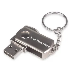 Custom Pendrive USB Twister Metal Flash Drive with Logo
