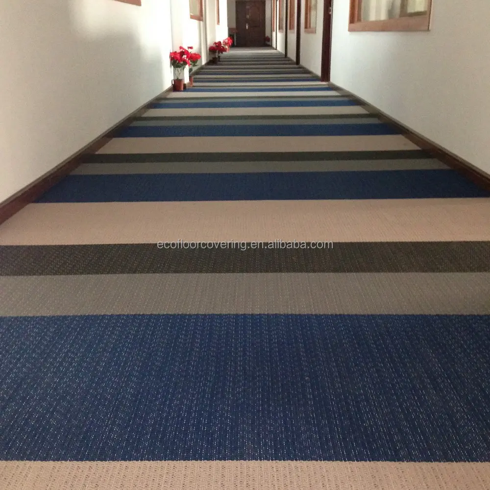 Chilewich pvc plancher pour hôtel, ignifuge pvc revêtement de sol et d'eau vinyle résistant