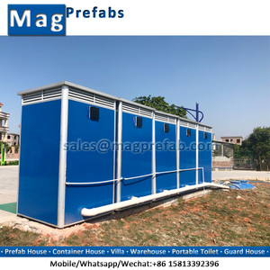Cabine de toilettes mobiles publiques portables à louer, panneau sandwich économique, design graphique industriel extérieur, profilé en aluminium pour salle de bain - Product Image 4