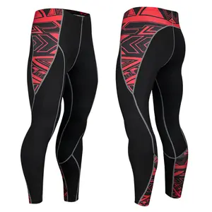 Factory Prijs Heren Fitness Bodybuilding Broek Spandex Baselayer Koele Droge Compressie Leggings