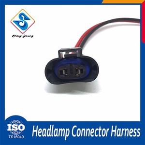 Venta caliente del sostenedor de bulbo h7 2 pines macho y hembra conector de mazo de cables eléctricos - Product Image 2