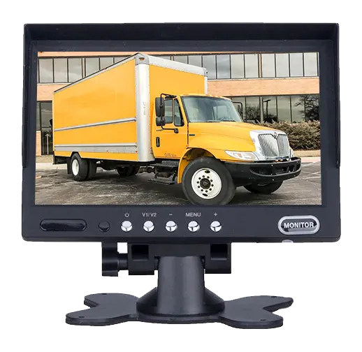 Penjualan Laris Monitor Tv Mobil 2CH Monitor 7 Inci untuk Alat Pertanian Traktor Pemanen