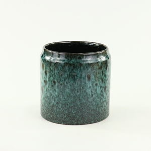 Vajilla Decorativa de Cerámica, Terracota, <span class=keywords><strong>Gres</strong></span>, Acabado Esmaltado, Maceta para Flores y Plantas - Product Image 1