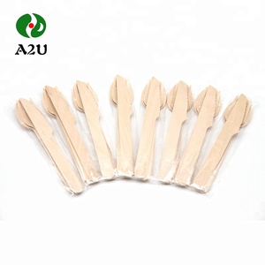 Concise Conception Petit Jetable <span class=keywords><strong>Argenterie</strong></span> Biodégradables En Bois Couverts Cuillères - Product Image 3