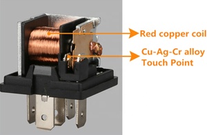 Chsky xe không thấm nước bằng sáng chế tự động tiếp sức 12V 40A 4 pins Hot Bán phổ màu đen tự động tiếp sức ổ cắm 12V Xe tiếp sức CH-40124 - Product Image 4