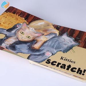 Jaminan Keamanan Pembayaran Buku Disesuaikan Warna Penuh untuk Anak Cetak Buku Tempel Sampul Keras - Product Image 3