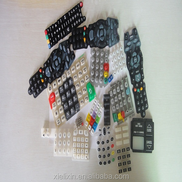 Custom Silicone Rubber switch keypad with Membrane Mylar CIrcuit