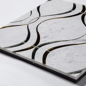 <span class=keywords><strong>Carrelage</strong></span> de mosaïque Antique et à la mode, <span class=keywords><strong>miroir</strong></span> en marbre <span class=keywords><strong>blanc</strong></span>, Jet d'eau - Product Image 5