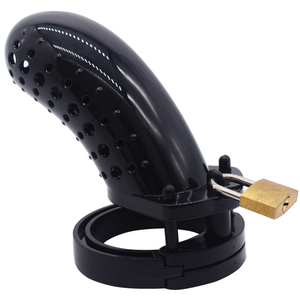 FAAK 12.7cm vendita calda gabbia di castità in plastica con portachiavi dispositivo di castità serratura maschile gabbia per pene gabbia di castità per uomo - Product Image 3
