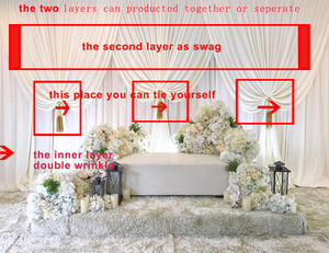 Décorations <span class=keywords><strong>de</strong></span> scène, draperies <span class=keywords><strong>photo</strong></span> <span class=keywords><strong>de</strong></span> <span class=keywords><strong>mariage</strong></span>, fonds en tissu pour <span class=keywords><strong>mariage</strong></span> - Product Image 3
