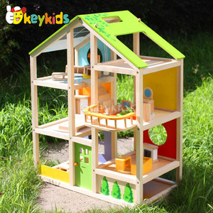 2016 venta al por mayor de madera Kids Play House, divertido jugar a la casita W06A158 - Product Image 1