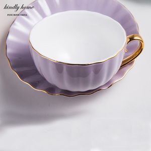 <span class=keywords><strong>Taza</strong></span> y platillo de cerámica de gran oferta, juego de tazas de té de <span class=keywords><strong>calabaza</strong></span> de la tarde de porcelana, 8 Uds. - Product Image 2