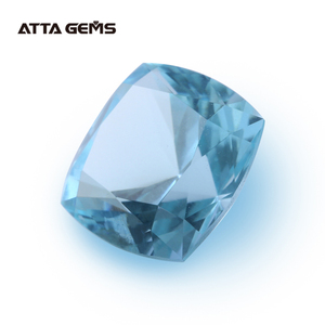 Vendita calda taglio cuscino <span class=keywords><strong>acquamarina</strong></span> idrotermale spinello blu pietra <span class=keywords><strong>acquamarina</strong></span> sintetica per fedi nuziali - Product Image 4