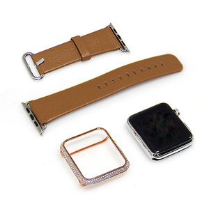 Di lusso 316L in acciaio inox scintillante zircone in metallo Cover protettiva per <span class=keywords><strong>Apple</strong></span> <span class=keywords><strong>Watch</strong></span> Case 41/45/49mm - Product Image 6