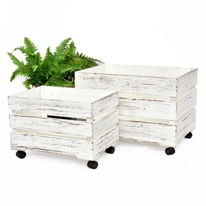 Boîtes en bois blanc pour artisanat, 19 pièces, accessoires De décoration De ferme, vente en gros - Product Image 4