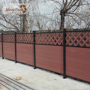 Pequeña <span class=keywords><strong>Casa</strong></span> de seguridad al aire libre fácil de instalar wpc vallas material de construcción oem enrejado estilo wpc panel privacidad cerca - Product Image 2