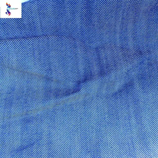 hot products 2019 wholesale cotton polyester good quality denim stock lot fabric for pants