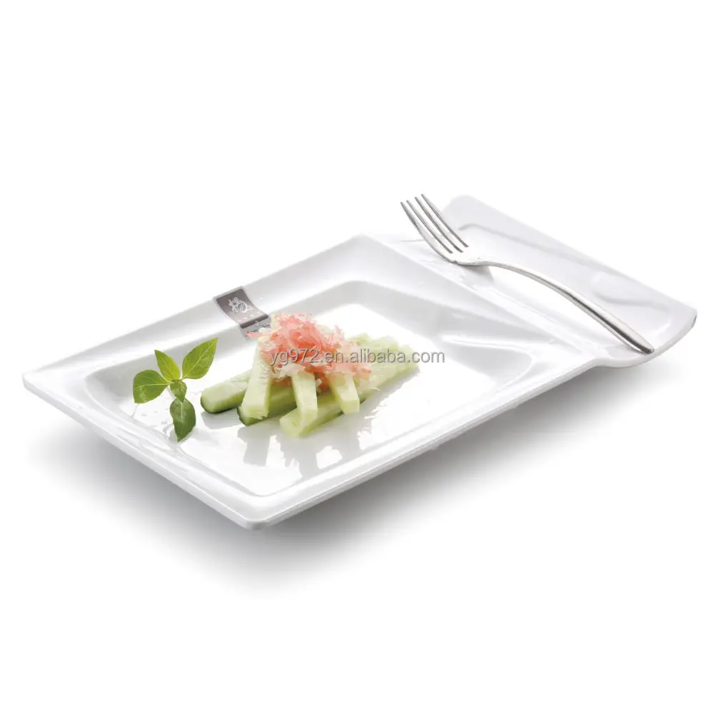 Büfe parti Guangzhou Yangge yeni kendi tasarım plastik melamin öğle yemeği brunch plakaları