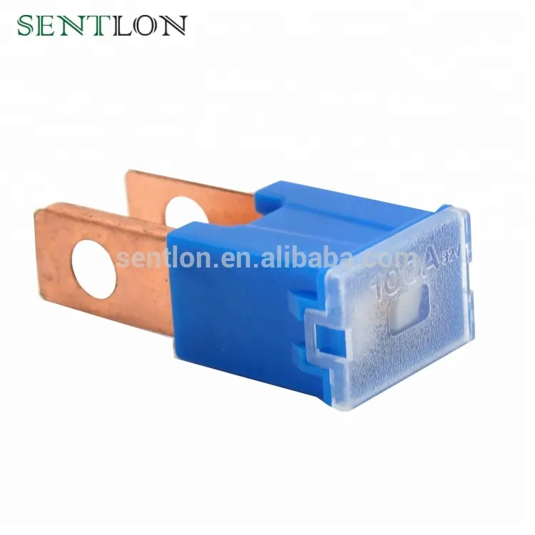 High Quality Plastic Box 20A~100A 32V Male Straight Long Blades Fuse link for Auto Car