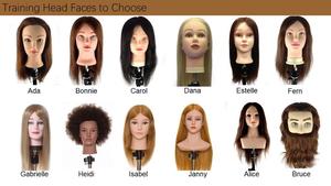 Équipements de salon, mannequin homme 100% cheveux humains, tête de poupée pour la formation <span class=keywords><strong>en</strong></span> <span class=keywords><strong>coiffure</strong></span> - Product Image 5