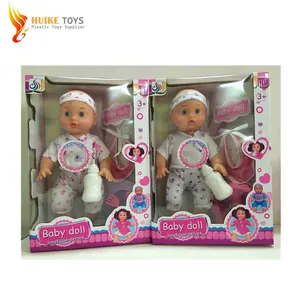 14 英寸婴儿娃娃玩具婴儿可以喝水和小便娃娃套装