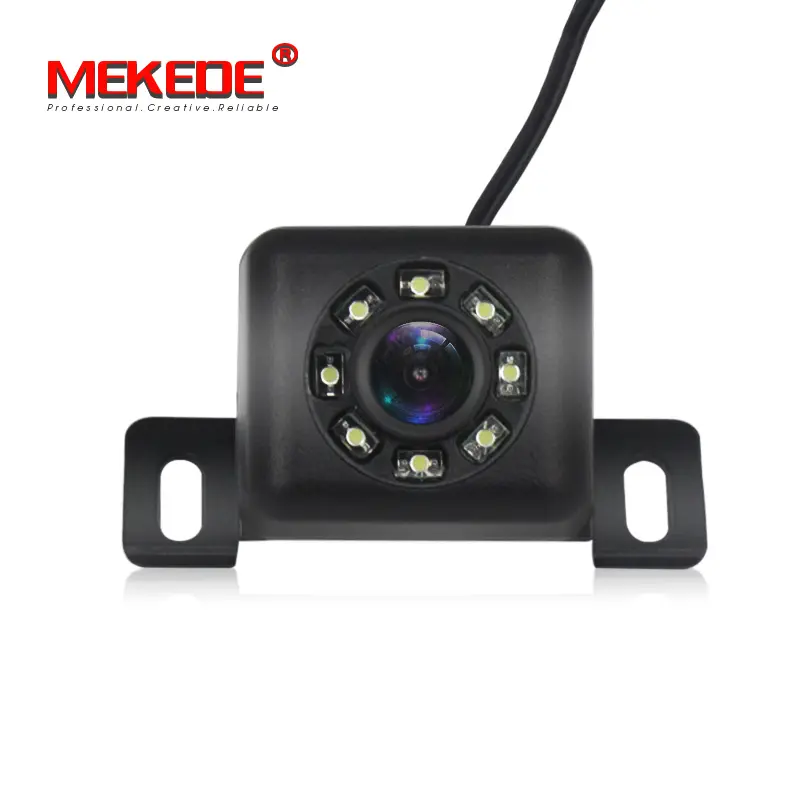 Mekede 8 LED luz de la noche visión coche a Cámara de vista trasera del coche reproductor de DVD Universal accesorios automática Monitor de aparcamiento