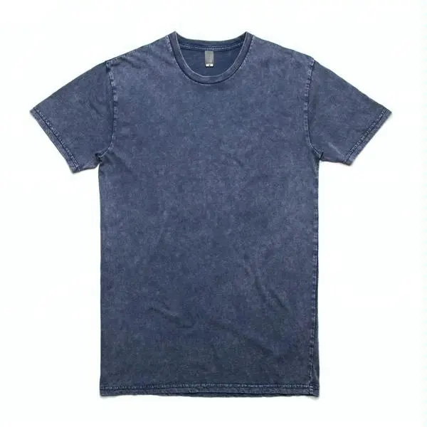 Custom Stone Wash T-shirt Mens Enzym Wassen T-shirt Katoen Vintage T-shirt Groothandel
