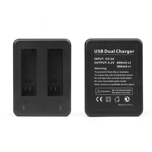<span class=keywords><strong>Chargeur</strong></span> de batterie Li-ion à double port SHOOT avec câble USB pour Gopro Hero <span class=keywords><strong>4</strong></span> - Product Image 3