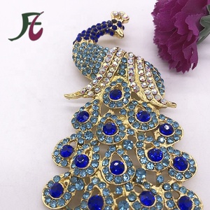 Quảng Châu Nhà Máy Bán Hàng Trực Tiếp Kích Thước Lớn Pha Lê Thạch Peacock Trâm Cài Với Màu Sắc Các Loại - Product Image 5